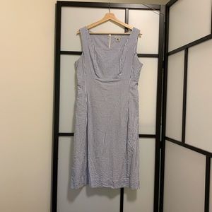 J. Peterman Florentine Seersucker Dress Size 10